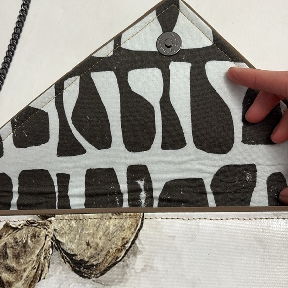 NWT & dust-bag KENT STETSON Oyster clutch/purse - Picture 9 of 13